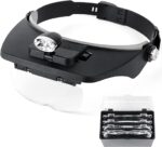 ⁦عدسة مكبرة تثبت على الرأس مع ضوء ليد بقوه تكبير1.2X,1.8X, 2.5X , 3.5X⁩ - الصورة ⁦2⁩