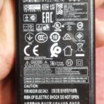LG AC/DC ADAPTER INPUT 100-240V AC  OUTPUT 19V DC 2.1 A