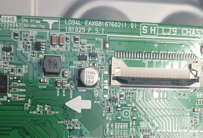 ⁦مين بورد شاشه 43 بوصه ال جي سمارت EAX68167602(1.0)LG 43LM6300PVB⁩ - الصورة ⁦4⁩